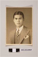 藏品(張子敬半身黑白照片)的圖片
