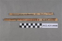 藏品(莊萬壽採集臺北刑務所官舍土牆竹片)的圖片