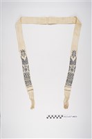 藏品(西拉雅族白底織花布帶)的圖片