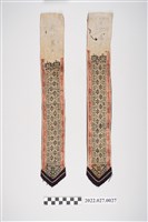 藏品(西拉雅族白底紅邊繡花布帶)的圖片