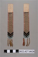 藏品(西拉雅族白底十字繡劍帶)的圖片