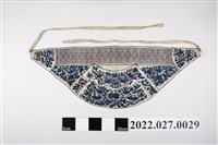 藏品(西拉雅族白底繡花佩袋)的圖片