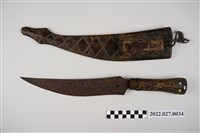 藏品(排灣族蛇紋佩刀組)的圖片