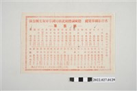 藏品(香港影劇界慶祝總統副總統就職回國勞軍觀光團公演節目表)的圖片