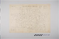 藏品(曾金和製圖〈臺南縣下營鄉宅內村〉手繪市街地圖)的圖片