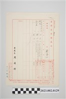 藏品(民國61年12月9日劉全仁臺灣省警務處令)的圖片