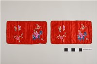 藏品(絲面麒麟童子紋飾枕頭套組)的圖片