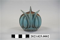 藏品(日治至戰後張漱玉自家建築使用之木製藍色瓜筒)的圖片