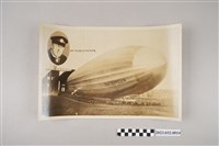 藏品(齊柏林伯爵號飛行船（Graf Zeppelin）與雨果·埃克納（Hugo Eckener）照片)的圖片