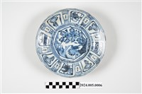 藏品(青花錦地開光花鳥紋盤)的圖片