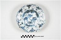 藏品(青花開光鹿紋盤)的圖片