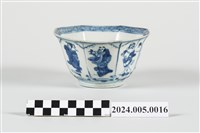 藏品(青花人物紋八角碗)的圖片