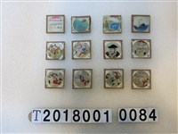 藏品(方形戰時彩繪玻璃組)的圖片