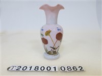 藏品(玻璃彩繪花鳥花瓶)的圖片