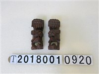 藏品(木雕小獅座)的圖片