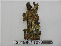 藏品(三太子李哪吒鎏金木雕)的圖片