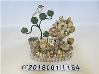 藏品(花鳥庭院造型貝殼拼貼筆插)的圖片