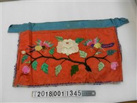 藏品(紅底花鳥客家門籬)的圖片