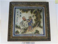 藏品(？？塗繪掛角讀書版畫)的圖片