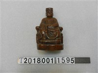 藏品(日治時期內轆曾火木供木雕灶君神像)的圖片