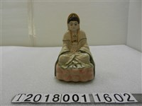 藏品(陶瓷蓮花座觀音神像)的圖片