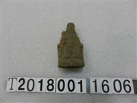 藏品(木雕褐色背部平滑神像)的圖片