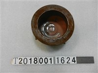 藏品(陶瓷褐色有耳小香爐)的圖片