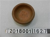 藏品(臺灣南投燒米字圖樣花盆)的圖片