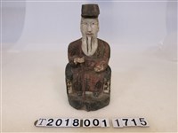 藏品(木雕右手拄杖土地公)的圖片