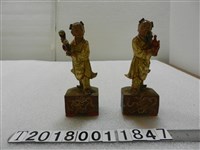 藏品(木雕金童玉女神像)的圖片