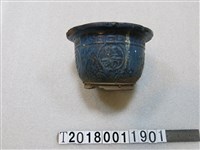 藏品(福祿壽囍藍色花盆)的圖片