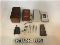 藏品(純銀製竹筏含收納盒展示盒)的圖片