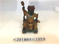 藏品(木雕雷神像)的圖片