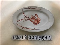 藏品(龍蝦紋橢圓淺盤(2))的圖片