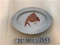 藏品(魚紋飾橢圓淺盤)的圖片
