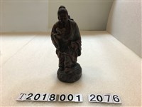 藏品(有底座背木材右手拿書神像)的圖片