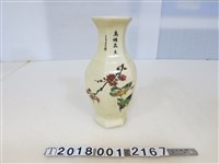 藏品(陶瓷鳥語花香六角花瓶)的圖片