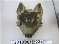 藏品(鋁製豬頭形糕餅模具)的圖片