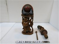 藏品(憨番扛木魚與道教缽組)的圖片