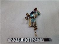 藏品(踢腳持扇藝閣紙泥塑人偶)的圖片