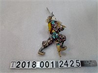 藏品(左手持劍黑衣藝閣紙泥塑人偶)的圖片