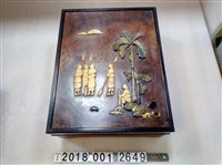 藏品(臺北州砂糖卸商組合杵歌紋飾置物盒)的圖片