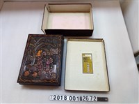 藏品(樋口兄弟商會謹製女子杵歌香蕉樹圖案置物盒)的圖片