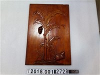 藏品(兔子樹圖形漆器掛飾)的圖片