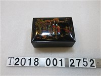 藏品(日月潭杵歌圖樣漆器木盒)的圖片