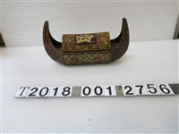 藏品(原住民紋飾獨木舟造型木盒)的圖片