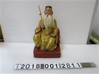 藏品(木製持手杖白鬍鬚土地公神像)的圖片