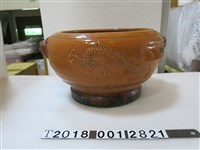 藏品(陶製南投燒飛龍圖樣褐色香爐)的圖片