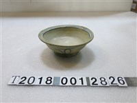 藏品(陶瓷藍色花紋無釉臺灣老碗)的圖片