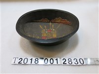 藏品(木製杵歌漆器置物圓盆)的圖片